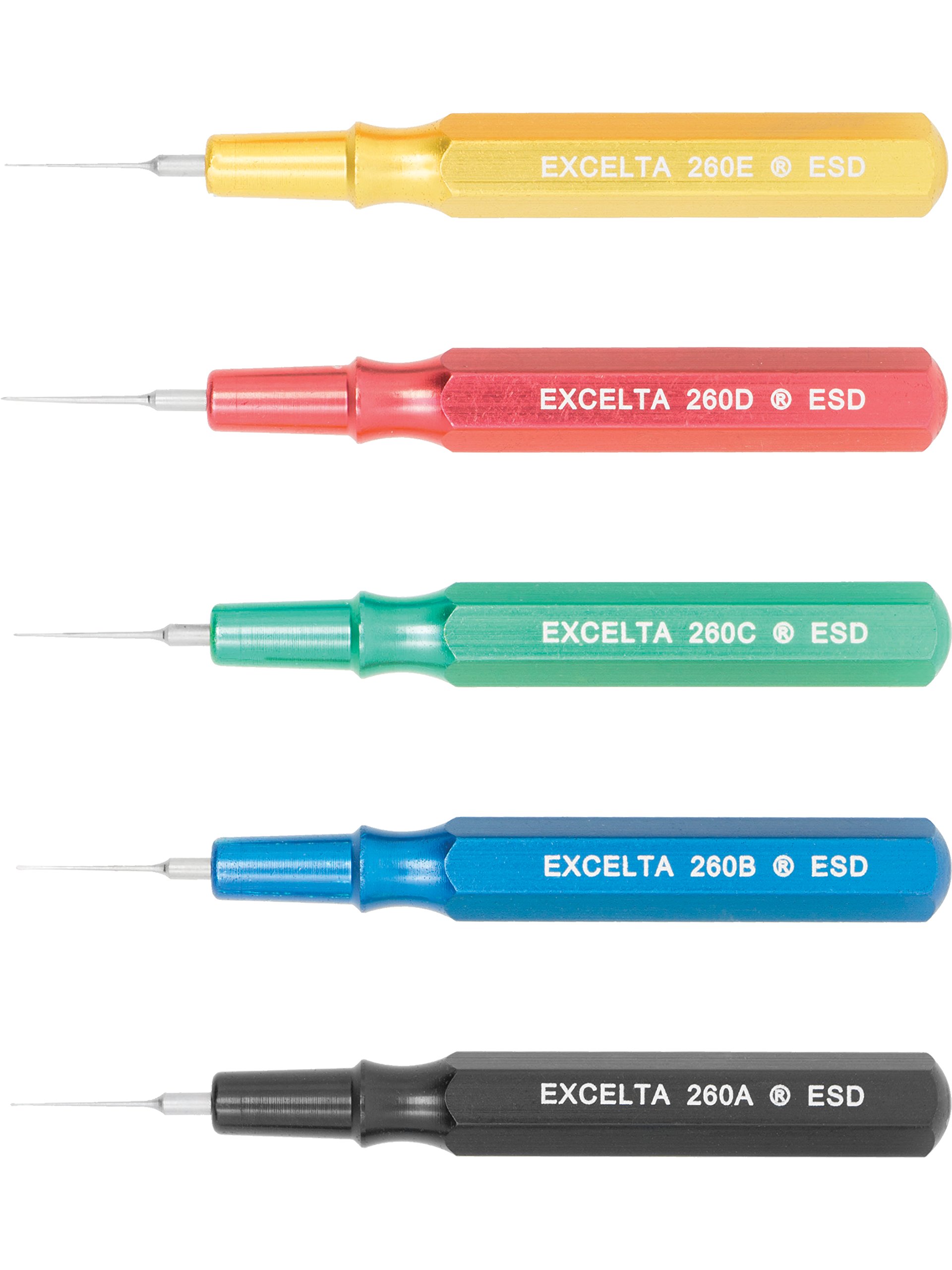 ExceltaMini Spatula, Straight Aluminum Handle Spatula, Three Star, Stainless Steel, 0.25" Height, 0.25" Wide, 2.5" Length