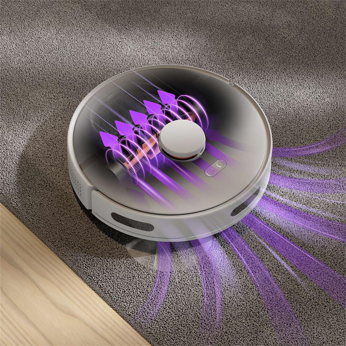 PHILIPS HomeRun Serie 3000 Robot Aspirapolvere e Lavapavimenti con Mappatura, Alta Potenza Asp.ne 4000 Pa, navigazione laser, 200 min funzionamento, per Tappeti e Peli di Animali, App WiFi, XU3000/02