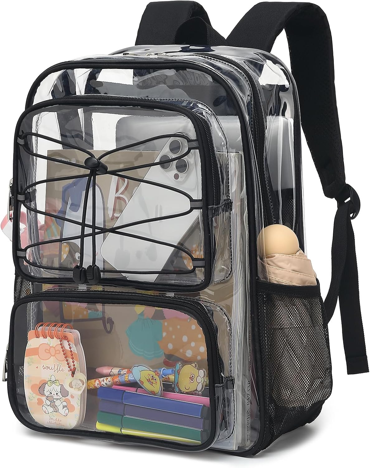 Clear Backpack for Girls Women, Heavy Duty Transpa… Clear Backpack for Girls Women, Heavy Duty Transpa…