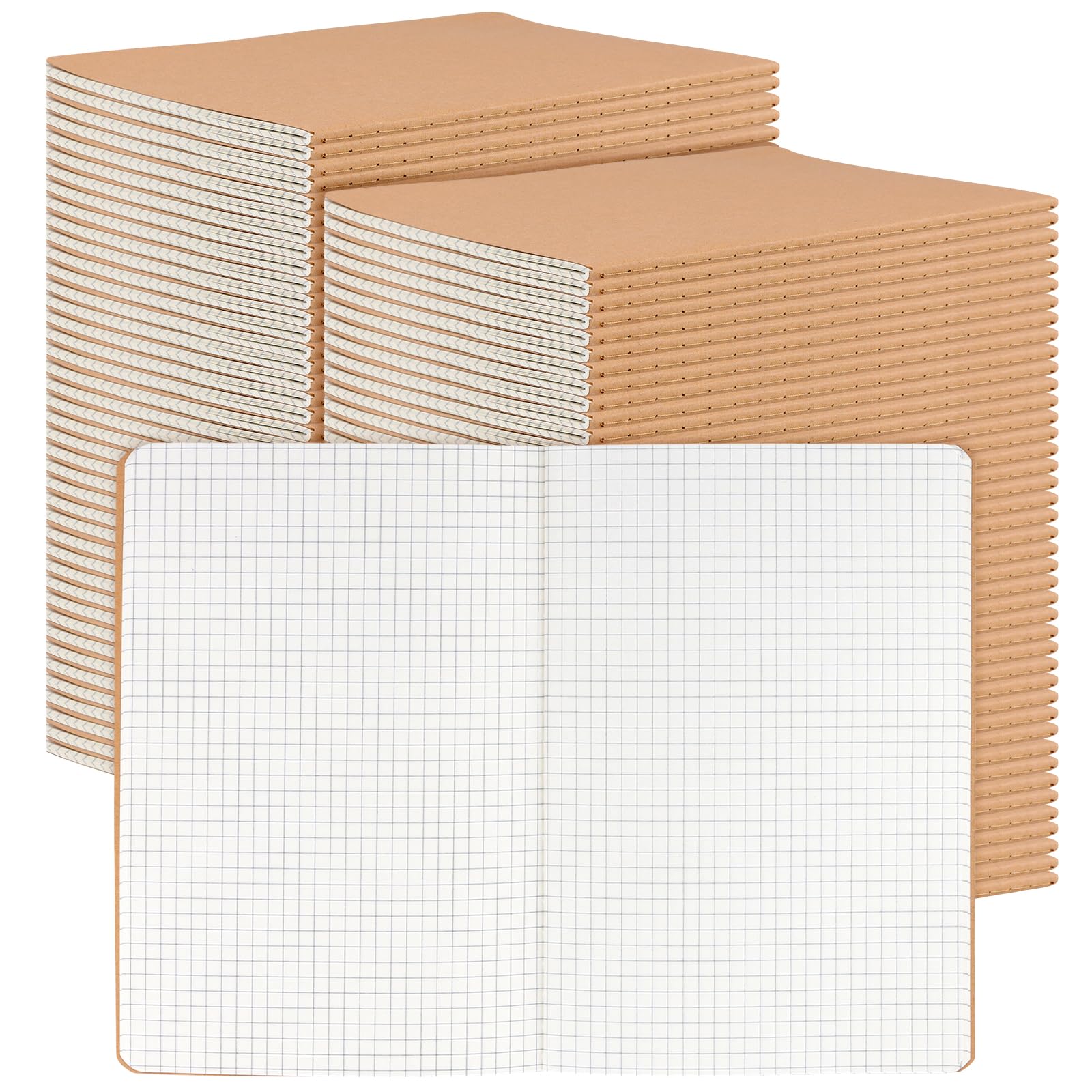 60 Taccuini A5 a Quadretti, 36 Fogli, Carta 80 g/m², 14 x 20,3 cm