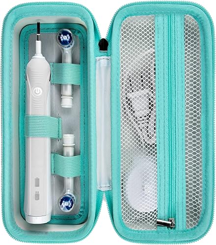 Estuche de viaje para cepillo de dientes compatible con Oral-B Pro 1000, 2000, 3000, 3500, 1500 para cepillo de dientes eléctrico Philips Sonicare