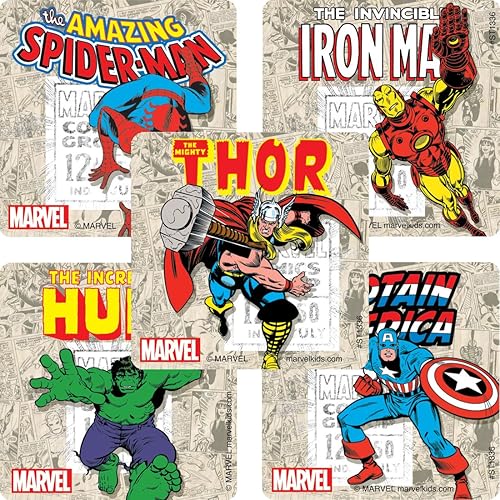 Pegatinas Marvel Comics - Premios 100 por paquete