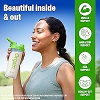 Vista 7 de Orgain - Polvo de proteína con colágeno, Vainilla - 25g de proteína, 10g de péptidos de colágeno, tipo I y III, 1B CFU de probióticos, apoya