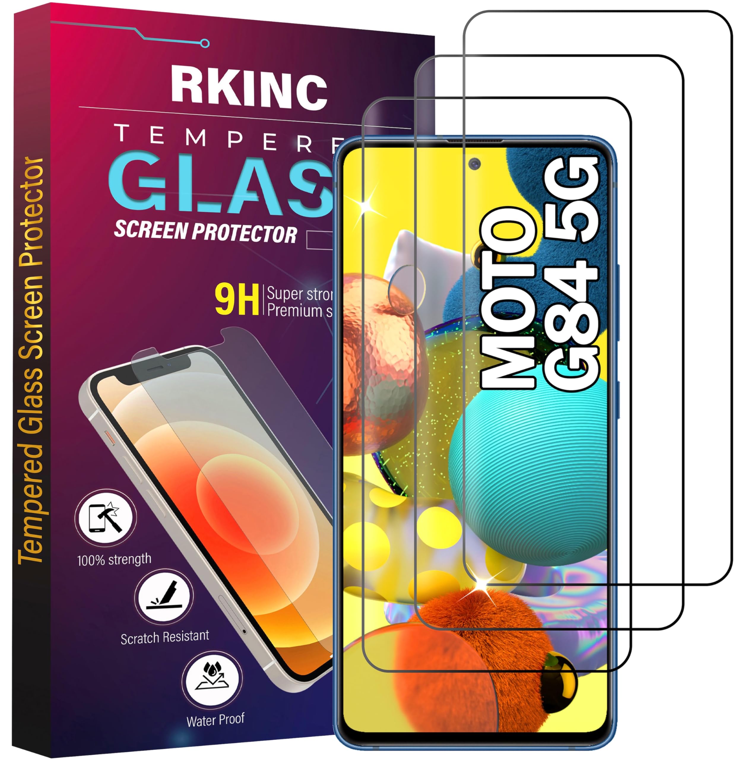 Verre Trempé Pour Motorola Moto G84 5G Avec Caméra Arrière Protecteur 2 2 Piè