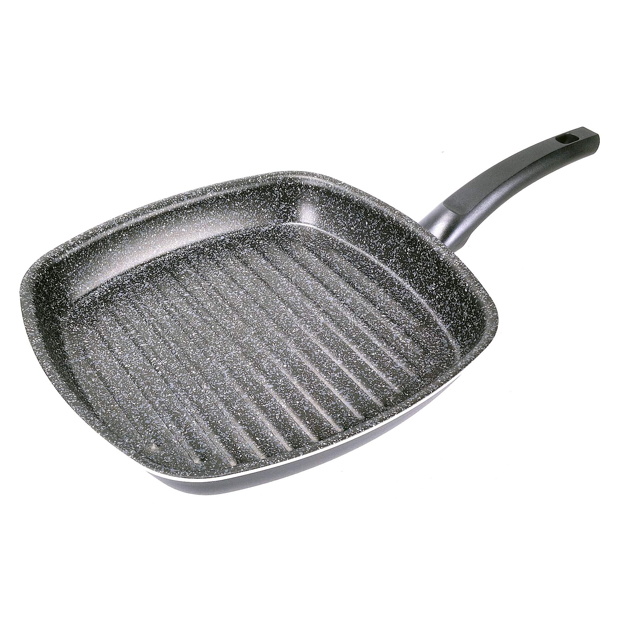 ALLUFLON Tradition Italia Grill pan, Aluminium, Black, 28 cm