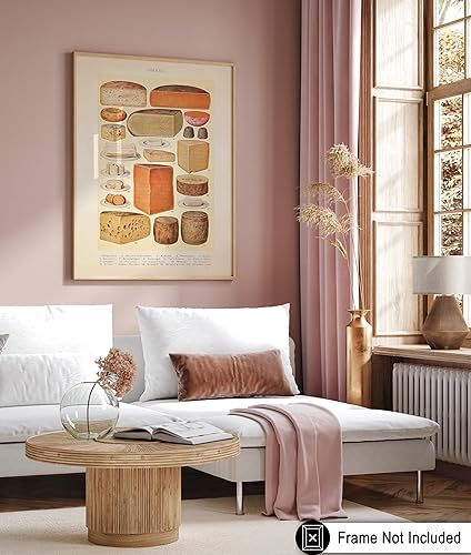 Miniatura 6 de Poster Master Póster de queso vintage  Impresión de libro de cocina de Mrs. Beeton  Arte de alimentos y bebidas  Regalo para hombres, mujeres,