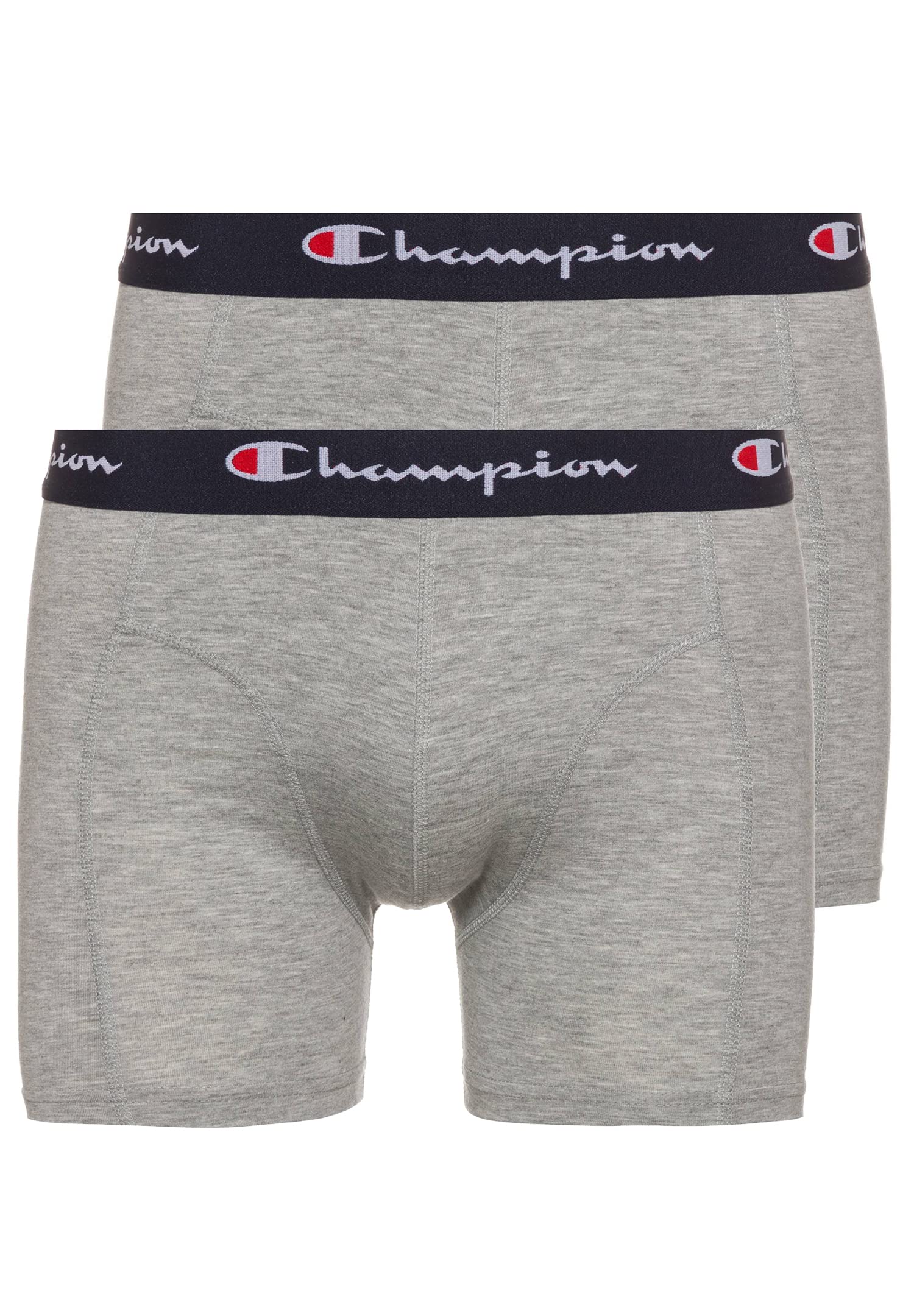 Champion Core X2, Boxer aderenti Uomo, Grigio (Melange Chiaro), XL