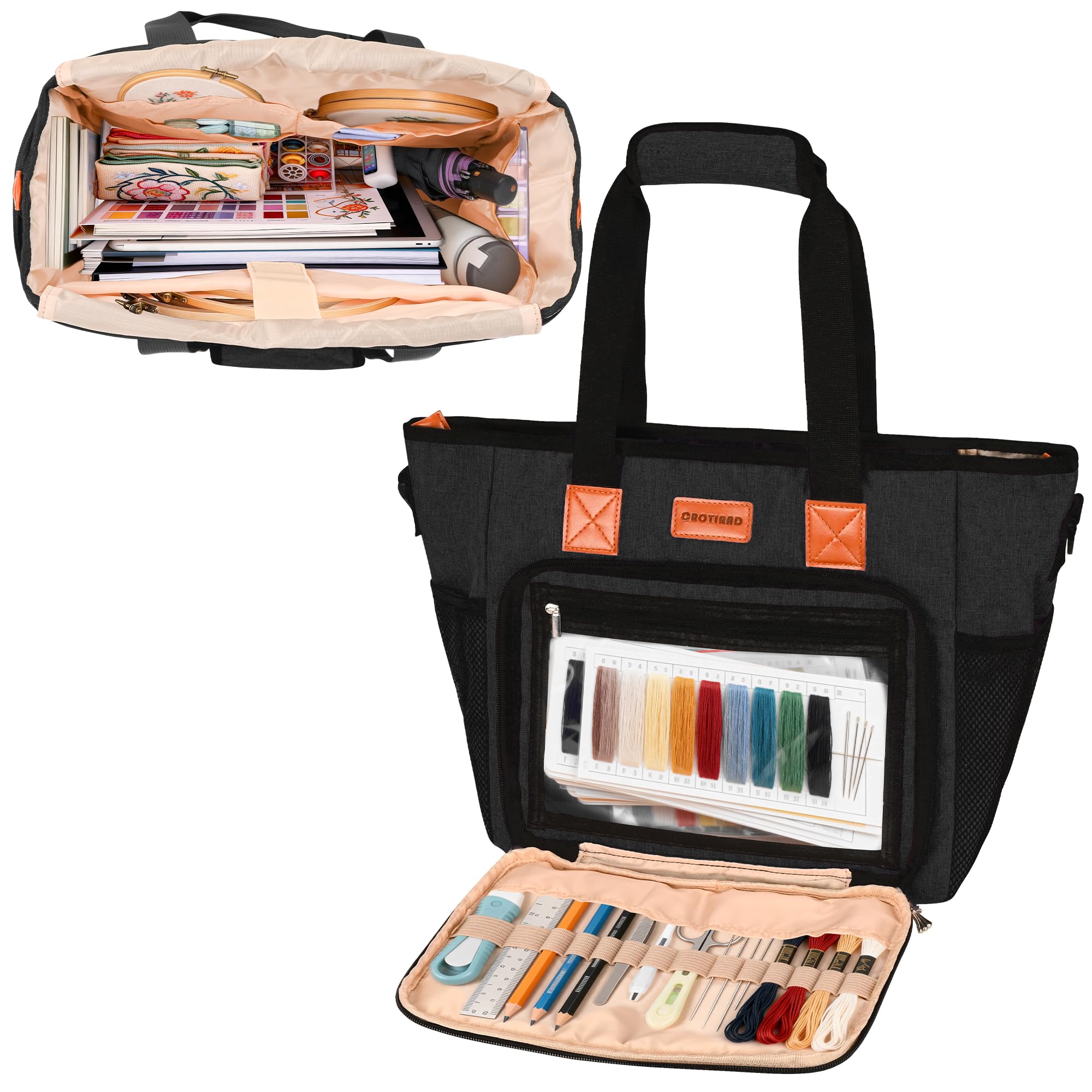 Amazon.com: CROTIRAD Embroidery Bag Organizer for Cross Stitch