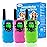 Walkie Talkies for Kids 3 Miles Long Range, 22 Channels Walkie Talkie with Clear Sound & Automatic Squelch, Kids Walkie Talkies, Outdoor Camping Toys for Boys and Girls (Blue Pink Yellow)