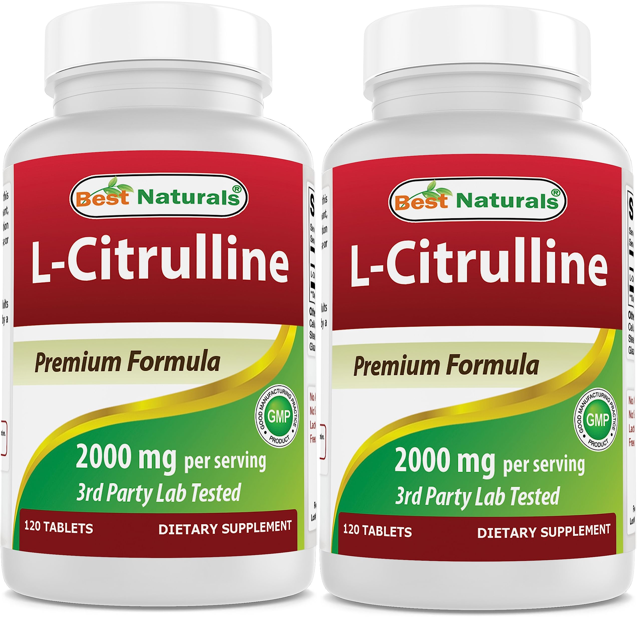 Best Naturals L-Citrulline 2000mg/Serving - Non-GMO - Gluten Free - 120 Tablets (120 Count (Pack of 1)) — Amazon image 9