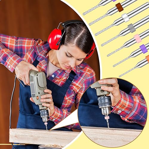 Vista 11 de Juego de micro brocas de carburo de tungsteno, placa de circuito de impresión PCB de acero de tungsteno, flauta cnc, fresadora CNC para placa