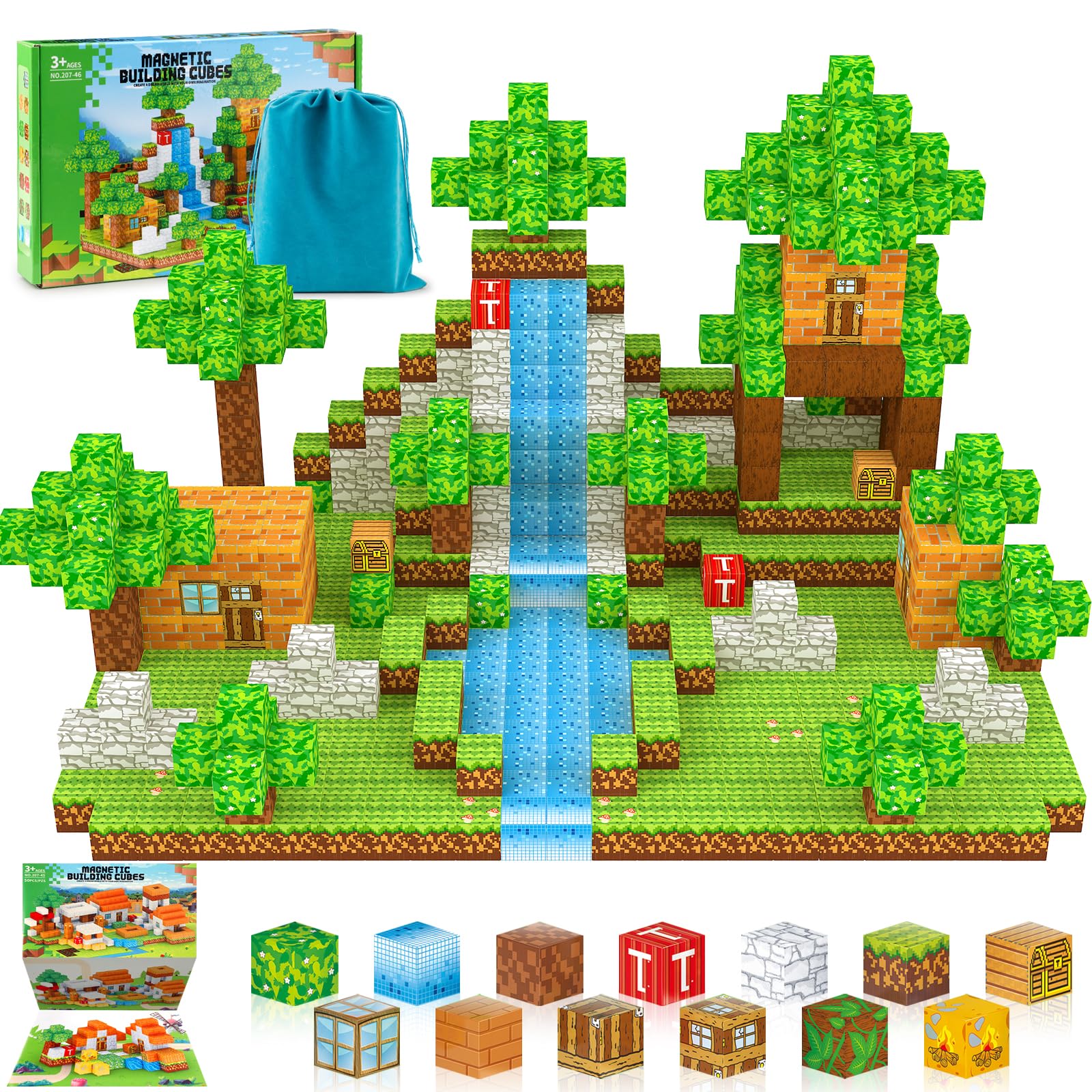 Magnetic Blocks 150PCS For Kids, Building Toys For Boys