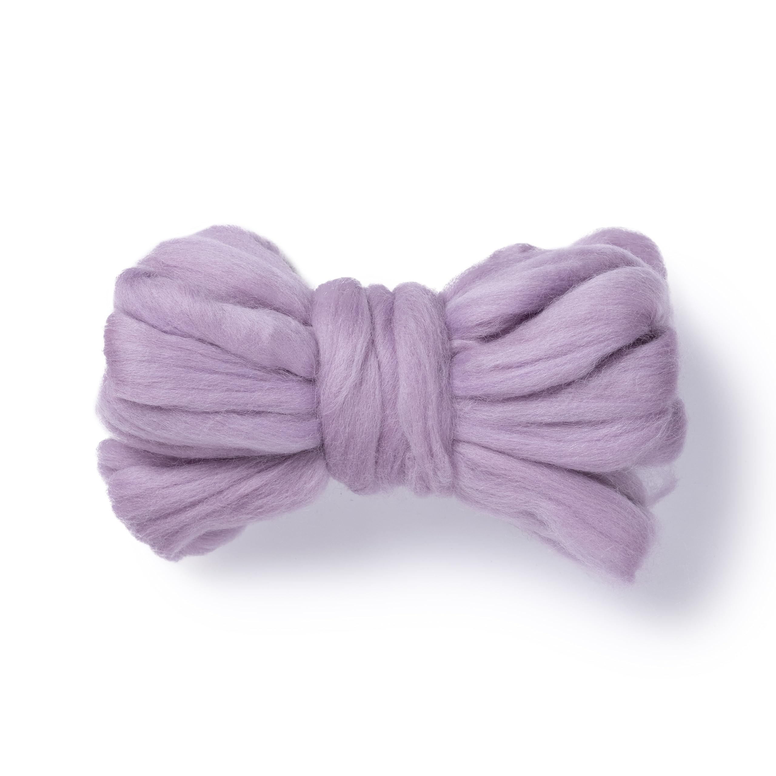 Kondoos Natural Wool roving, 2 OZ. Best Wool for Needle Felting and Wet Felting, handcrafts and DIY Spinning Projects, Wool Felting Supplies. Dyed Colors. (Lavender, 2 oz)