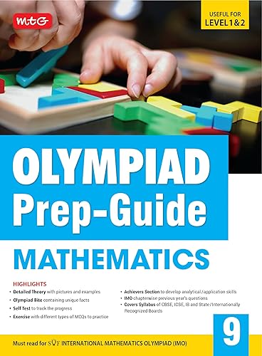 MTG Olympiad Prep-Guide Class 9 Mathematics (IMO) - Detailed Theory, Self Test with IMO Chapterwise Previous Year Question Paper For SOF 2024-25 Exam