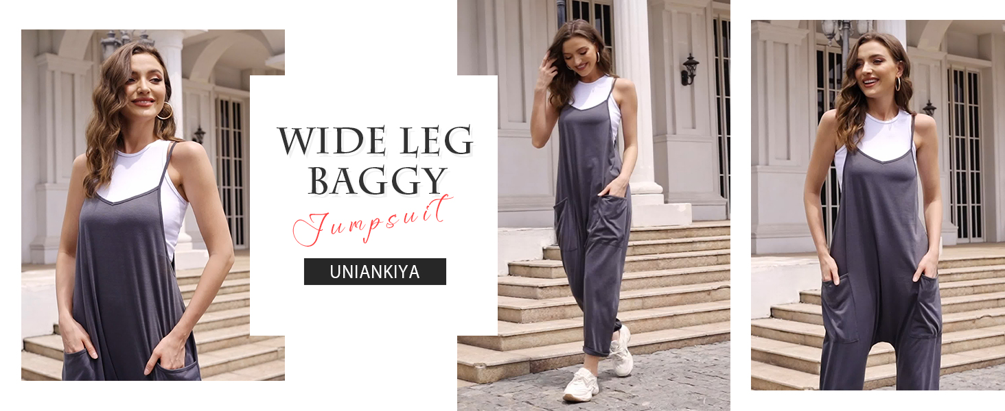 Amazon.com: UNIANKIYA One Piece Jumpsuits for Women Casual