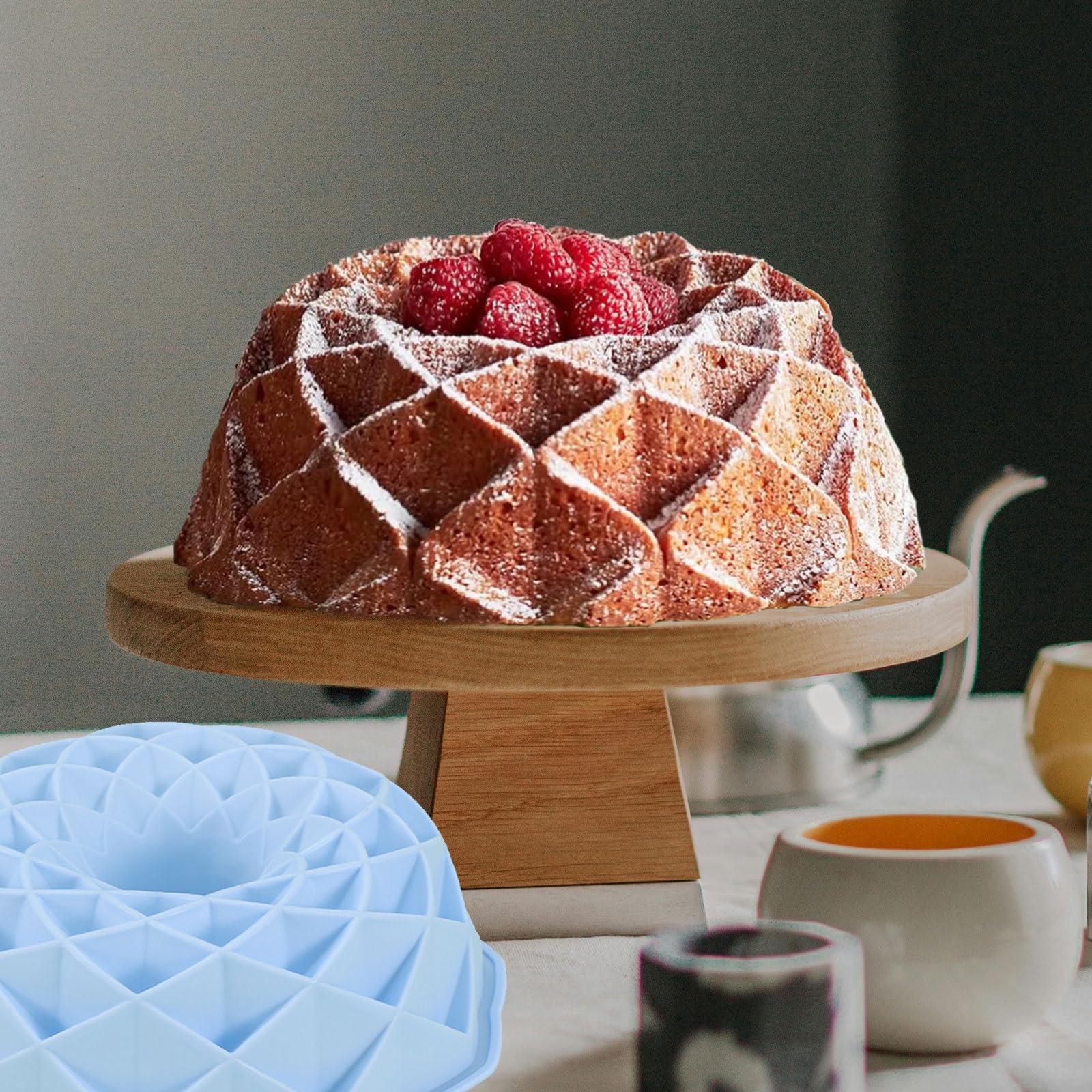 Molde Para Tartas De Silicona, 23 Cm - Antiadherente, Reutilizable, Resistente Al Horno (-45°C A 230°C), Ideal Para Donuts, Tartas Y Gelatinas