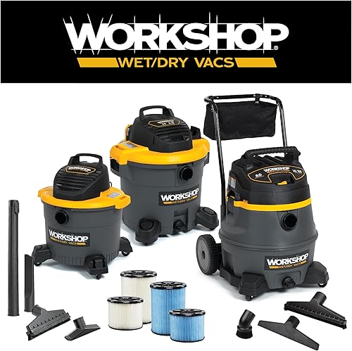 Miniatura 8 de Workshop WS25055A - Adaptador para aspiradora húmeda o seca, juego de combo de adaptador para aspiradora de casa, húmeda o seca