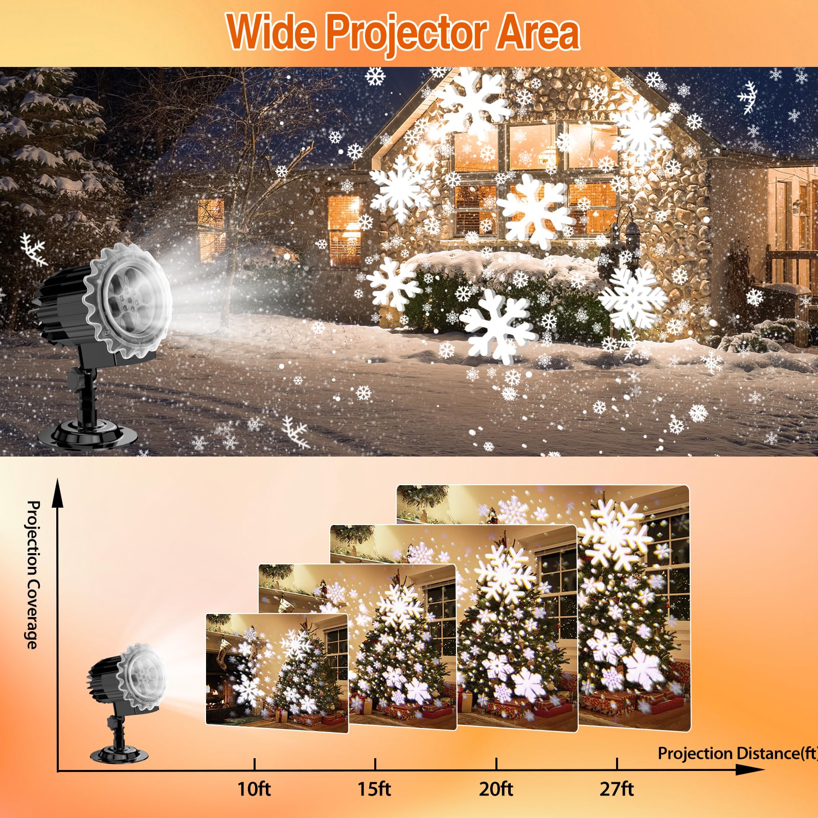Kerstman Projector Kerst Projector Lights Outdoor Waterdichte Kerst Sneeuwvlok Projector Lights Outdoor Sneeuwvlok Kerst Sneeuwvlok Led Projector Lights voor voor Indoor Party