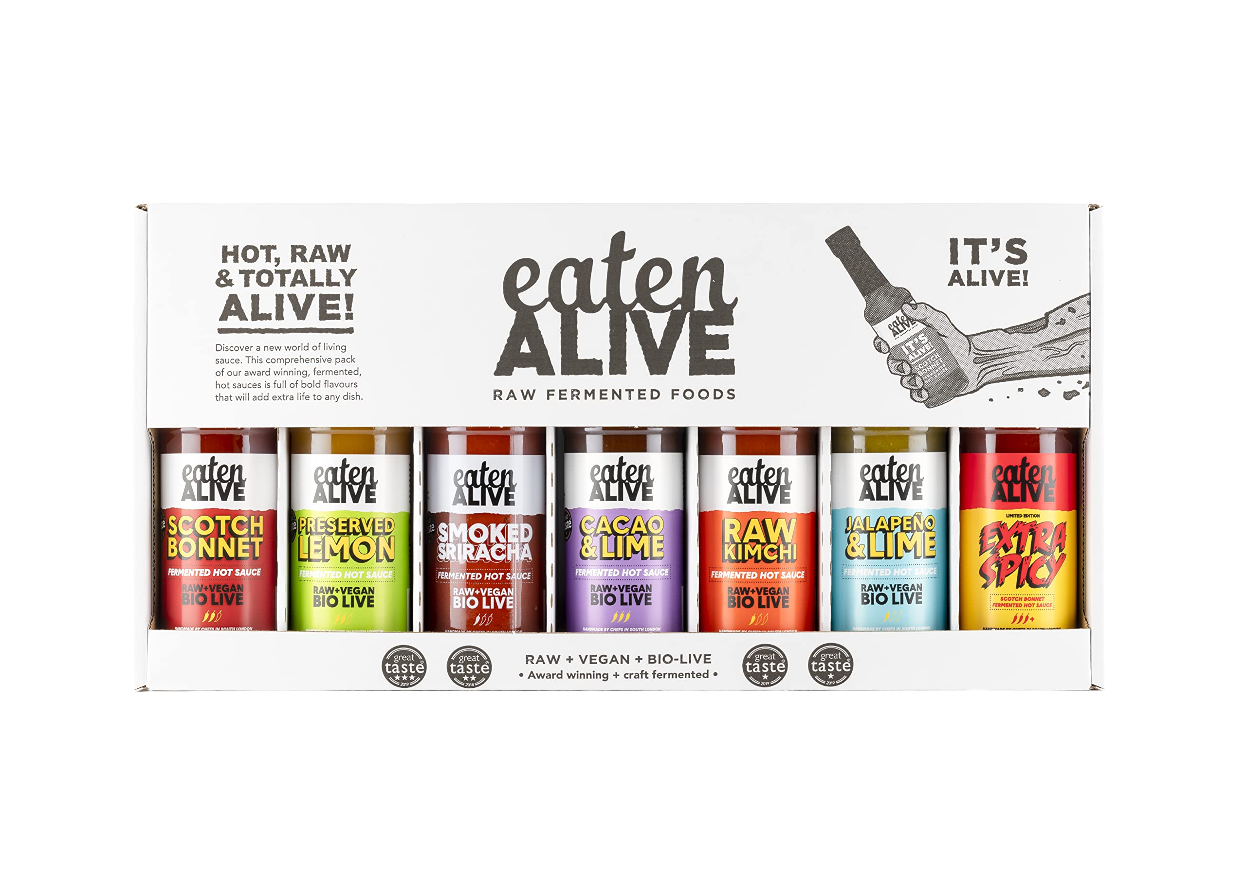 Award Winning Fermented Hot Sauce - The Complete Collection (7 x 150ml)