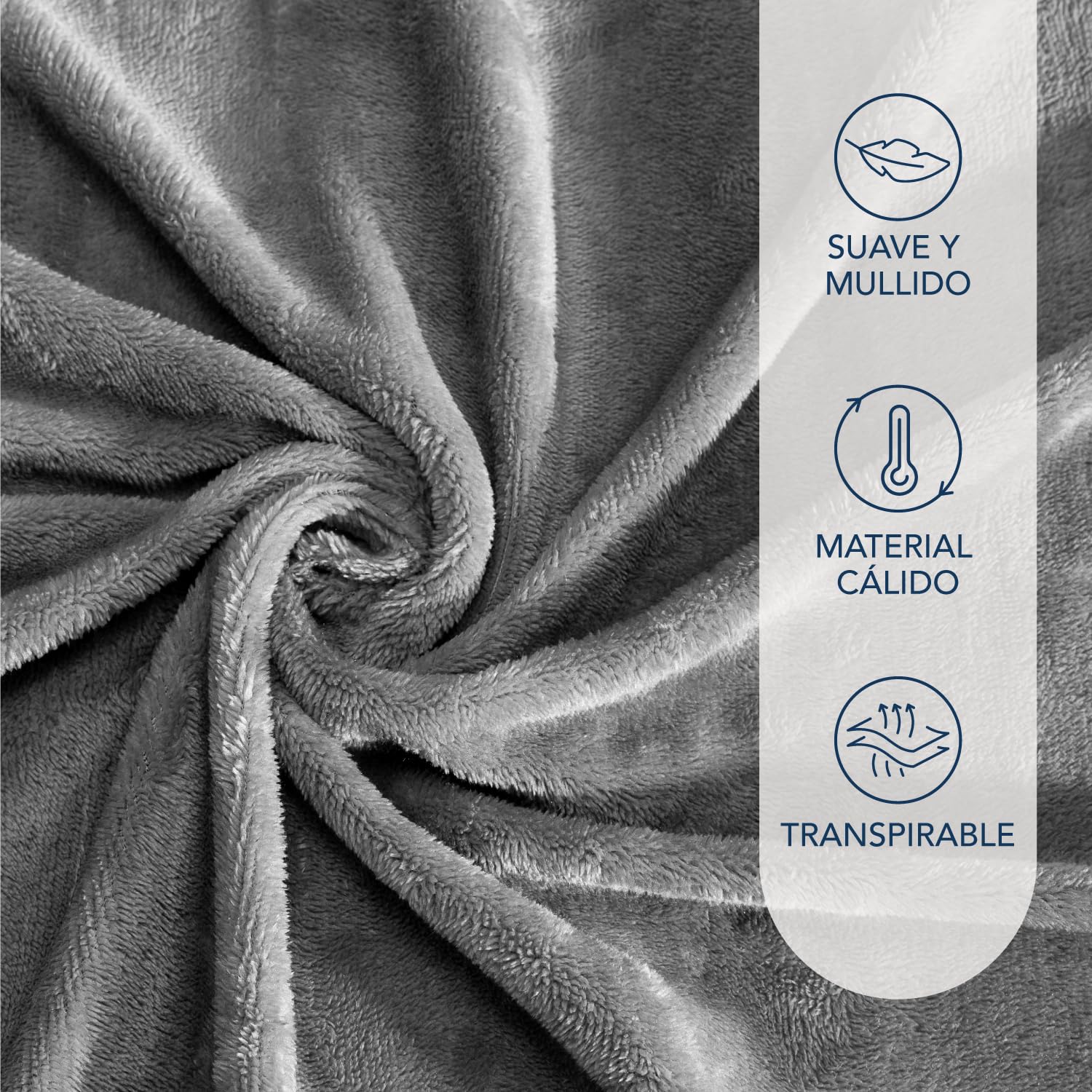 DREAMZIE Sábana Bajera 180-200x200 - Gris Oscuro - Sabana Pola para Cama de 180 a 200 x 200 cm - Oeko Tex