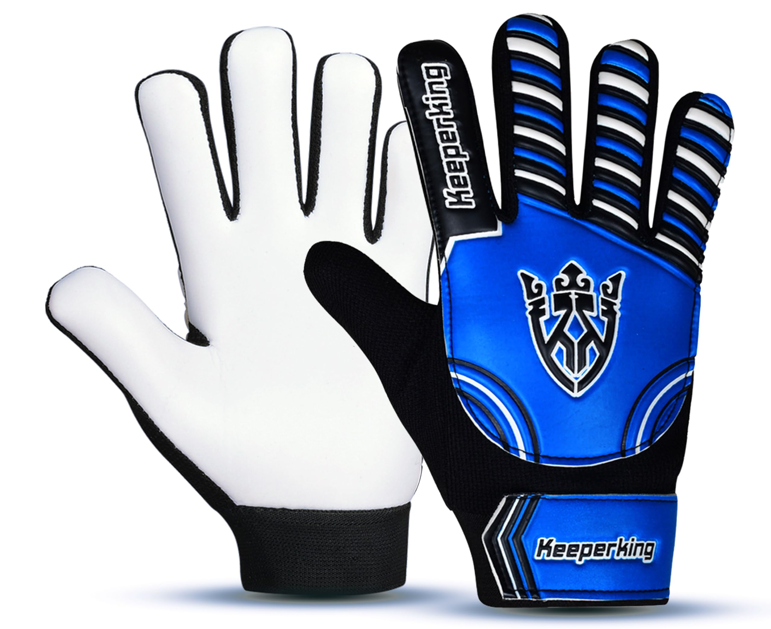 Keeperking Torwarthandschuhe Kinder, Jungen und Mädchen, Junior Fußballhandschuhe Fußball Spielerhandschuhe für Jungen tormannhandschuhe Große 4-7