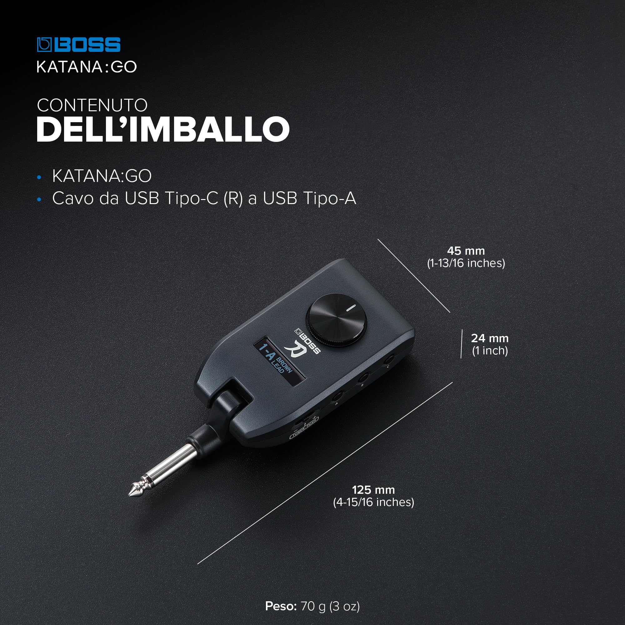 BOSS KATANA:GO | Ampli cuffie dedicato per la chitarra e il basso