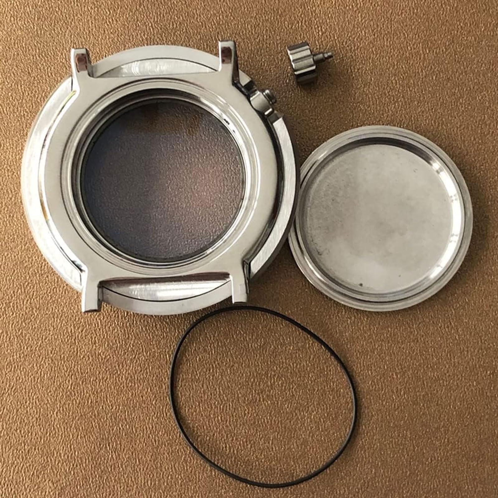 Etui na zegarek ze stali nierdzewnej 45 mm ze szkłem mineralnym, kompatybilne z mechanicznym mechanizmem NH35/NH36, narzędzia i zestawy naprawcze części