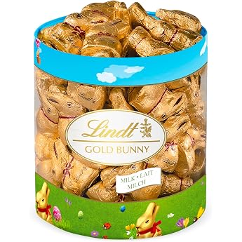 Lindt Chocolate Mini Gold Bunny 700 g Quiver 70 x 10 g Mini Gold Rabbit Milk Chocolate in Quiver Easter Chocolate Gift Chocolate Bunny Easter Bunny