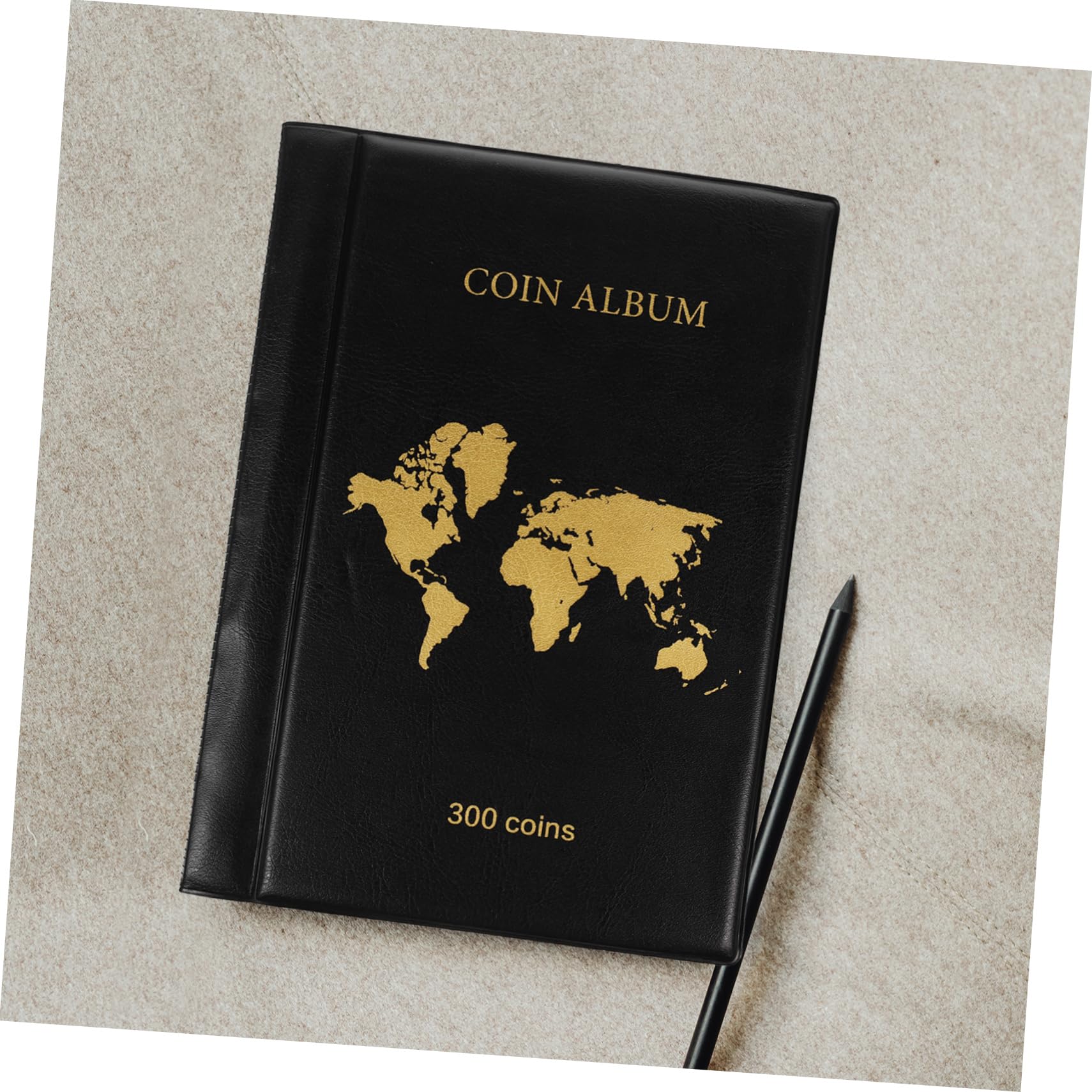 Album Monete Trasparente 300 Tasche in PVC e Pu per Collezione di Monete e Banconote per Collezionisti