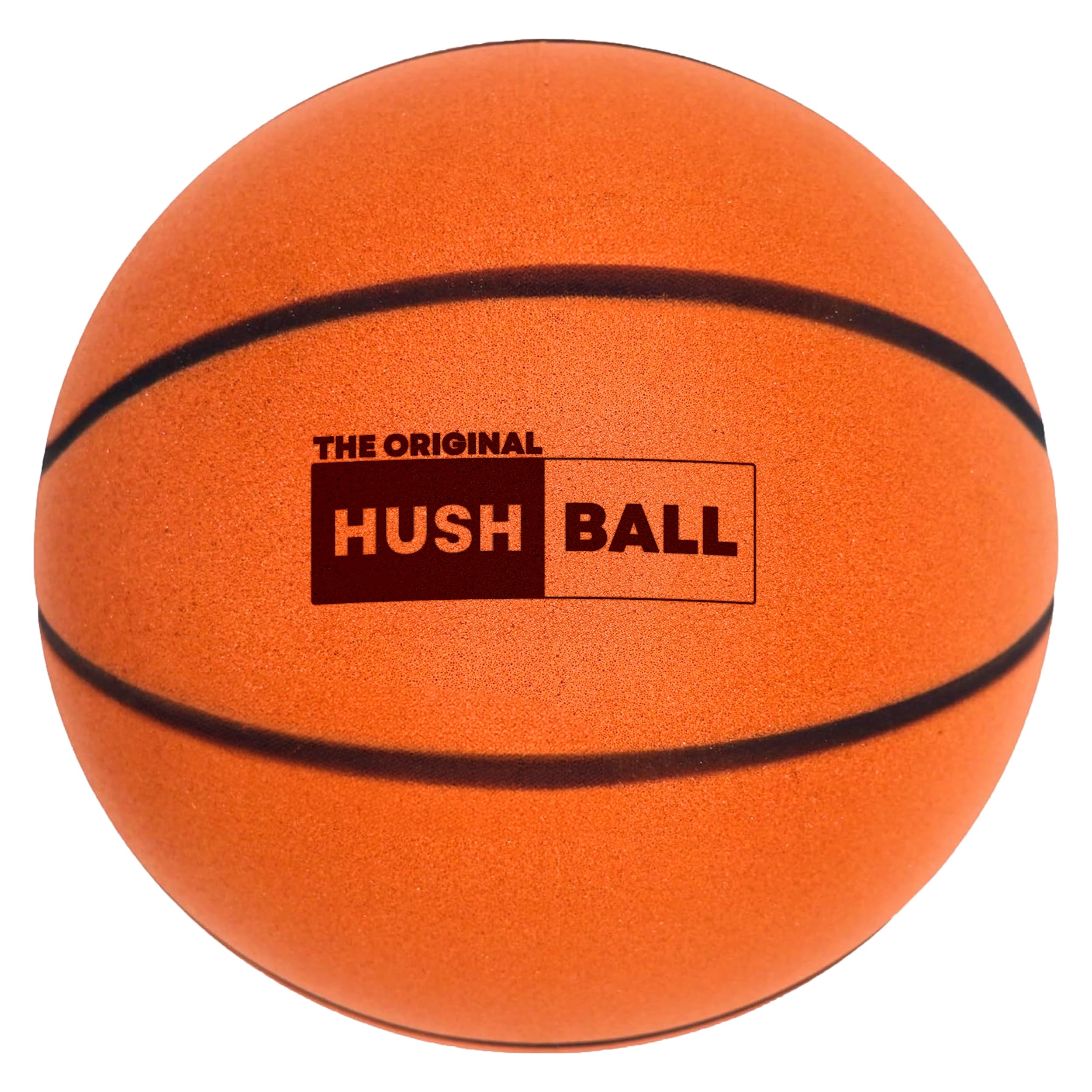 The Original Hushball - The Official Silent Basketball With Grooves For Quiet Indoor Training And Dribbling | Regulation Size 7 (29.5