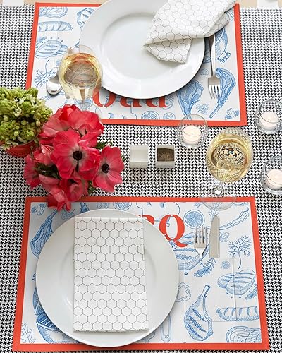 Miniatura 9 de Fall Maple Leaf Table Placemats for Dining Table Set of 4,Cotton Linen Cloth Kitchen Place Mats with Pocket,Washable Burlap