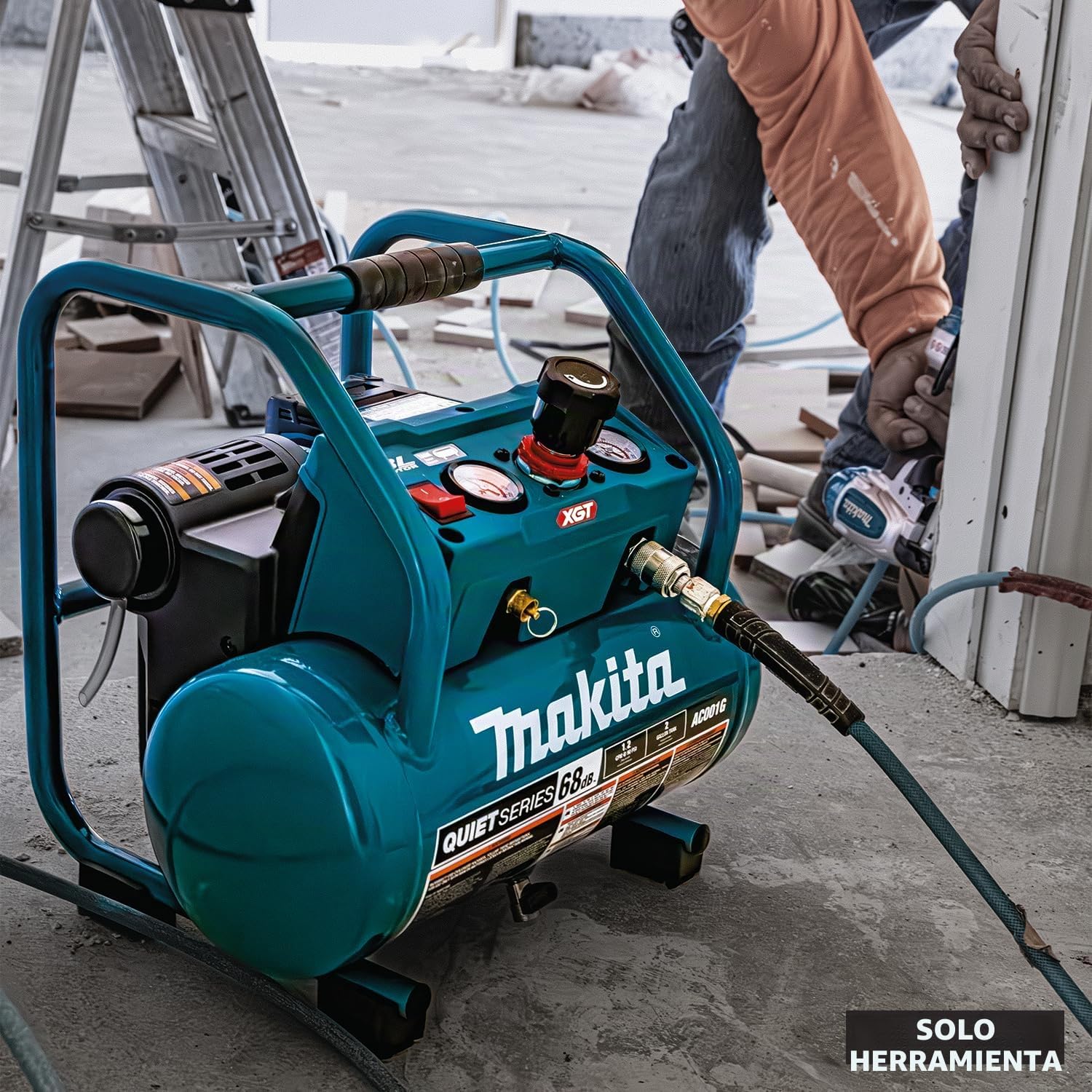 Makita AC001GZ - Compresor de batería (9,3 bar, 40 V, máx. (sin batería, sin cargador)