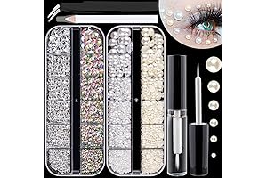 Sparkling Eyes: Eyeshadow Diamonds & Rhinestones Embellishments Kit