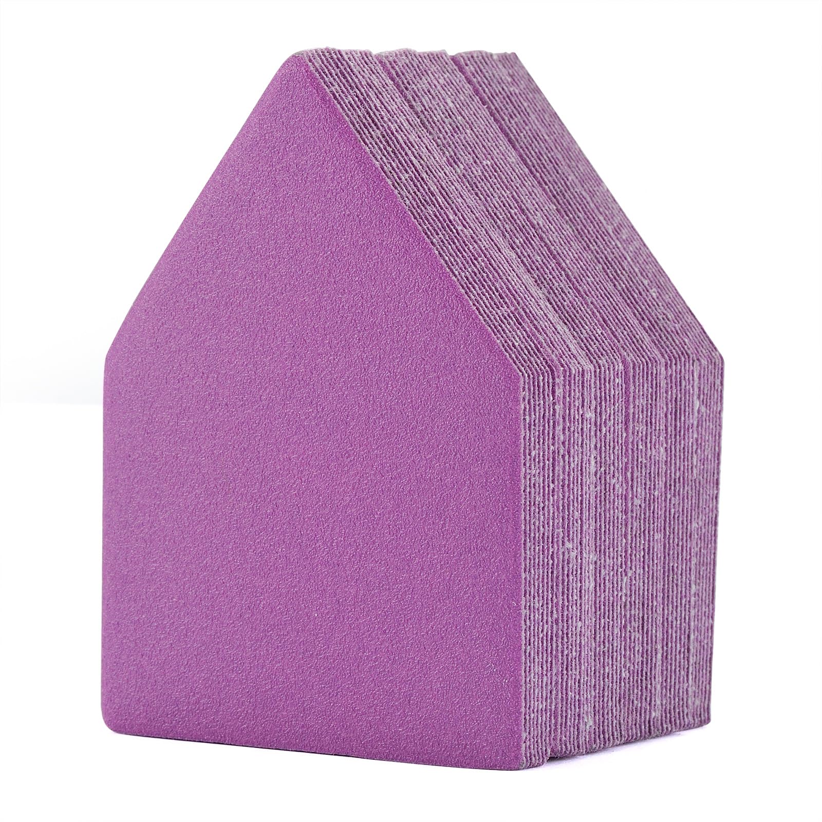 180 Grit Sandpaper 50PCS, 90mm x 65mm Triangle Sanding Sheets, Fits Milwaukee M12 Fuel Sander, Hook & Loop Detail Sander, White Fused Alumina Abrasive Sand Paper for Wood Finishing, Detail Sanding