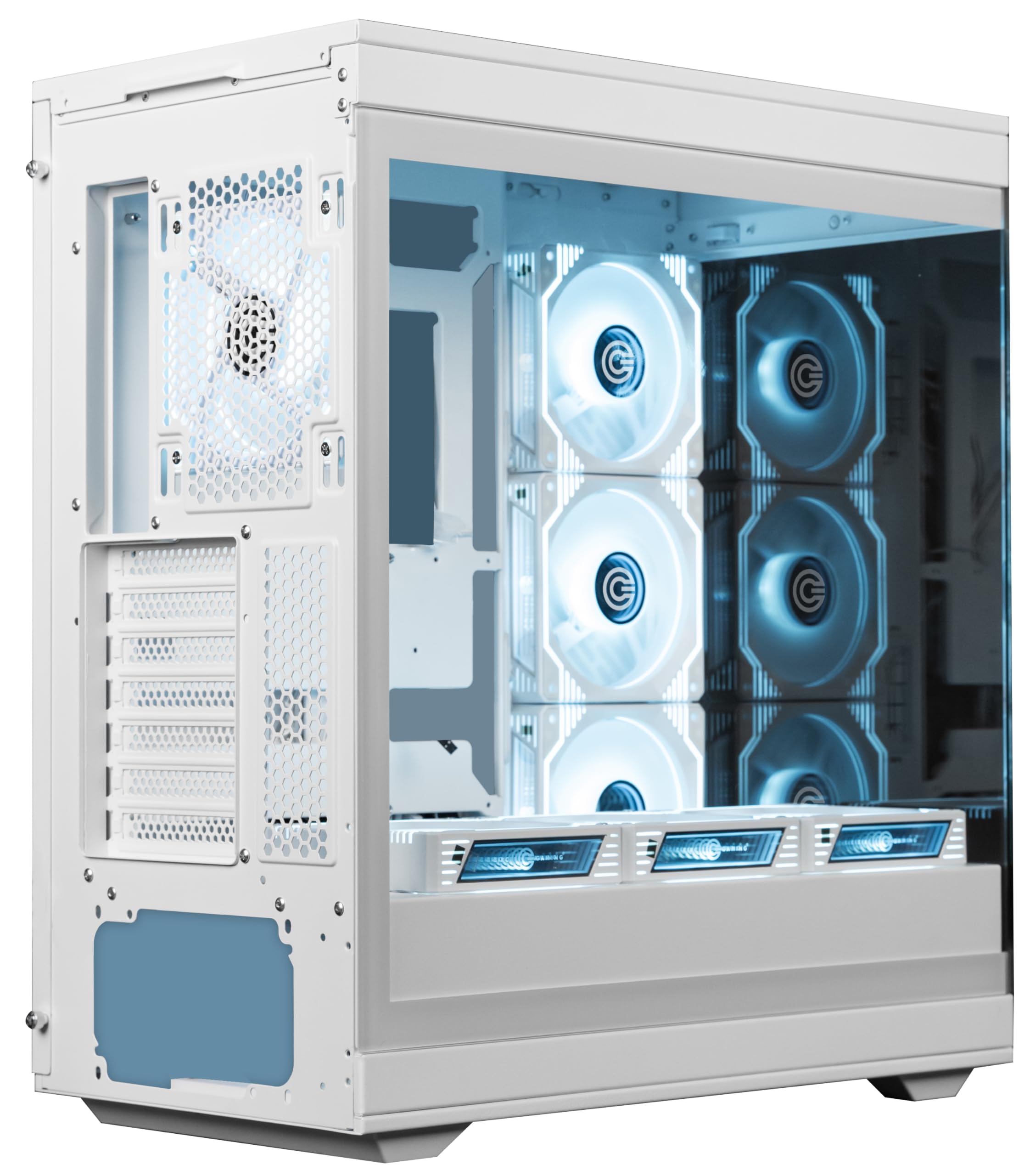 Circle Thrillux Gaming Case - White | ARGB Fans -6