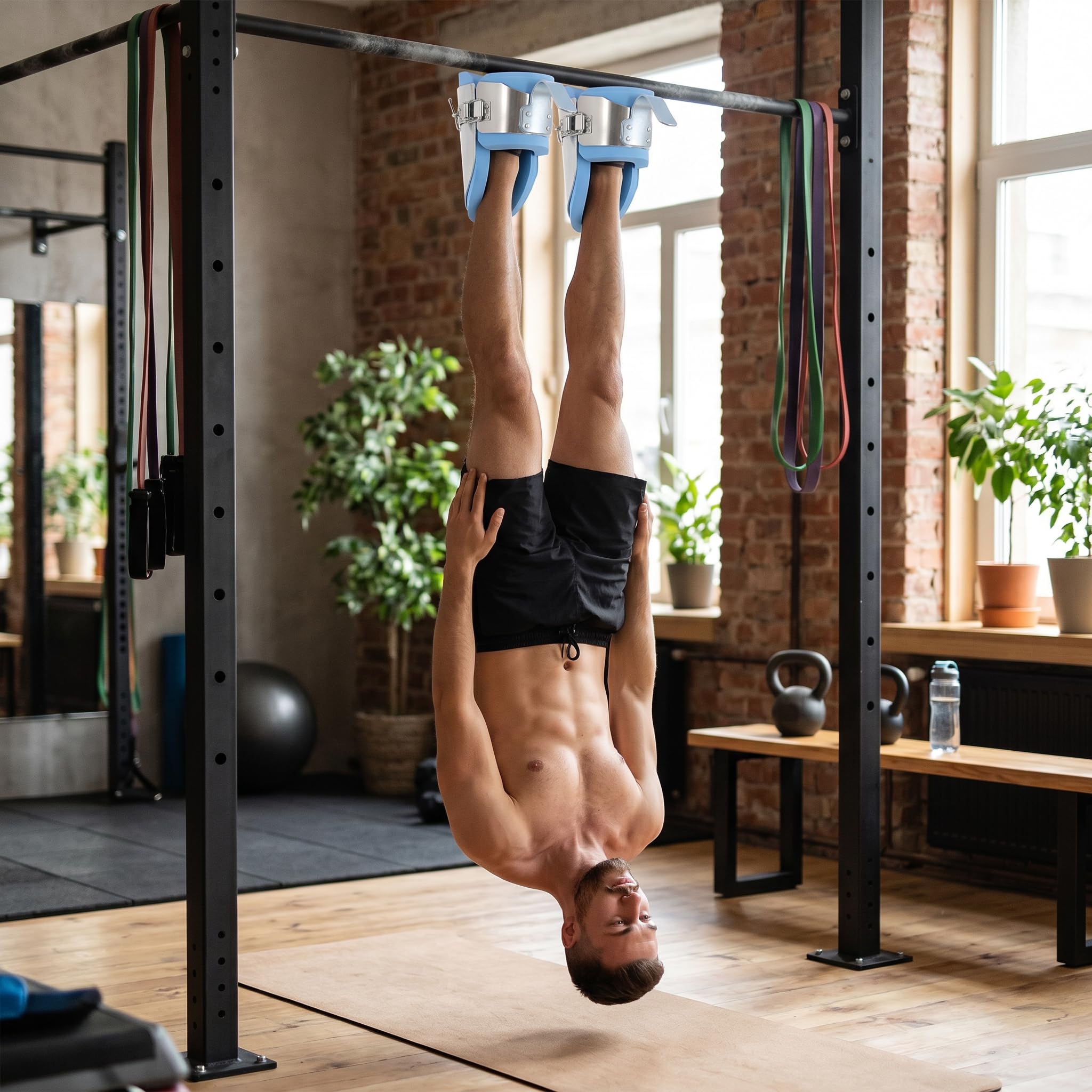 RiToEasysports Anti-Schwerkraft-Inversionsstiefel, Kopfüber Hängende Inversionsstiefel für Inversions-Dekompressionsdehnung