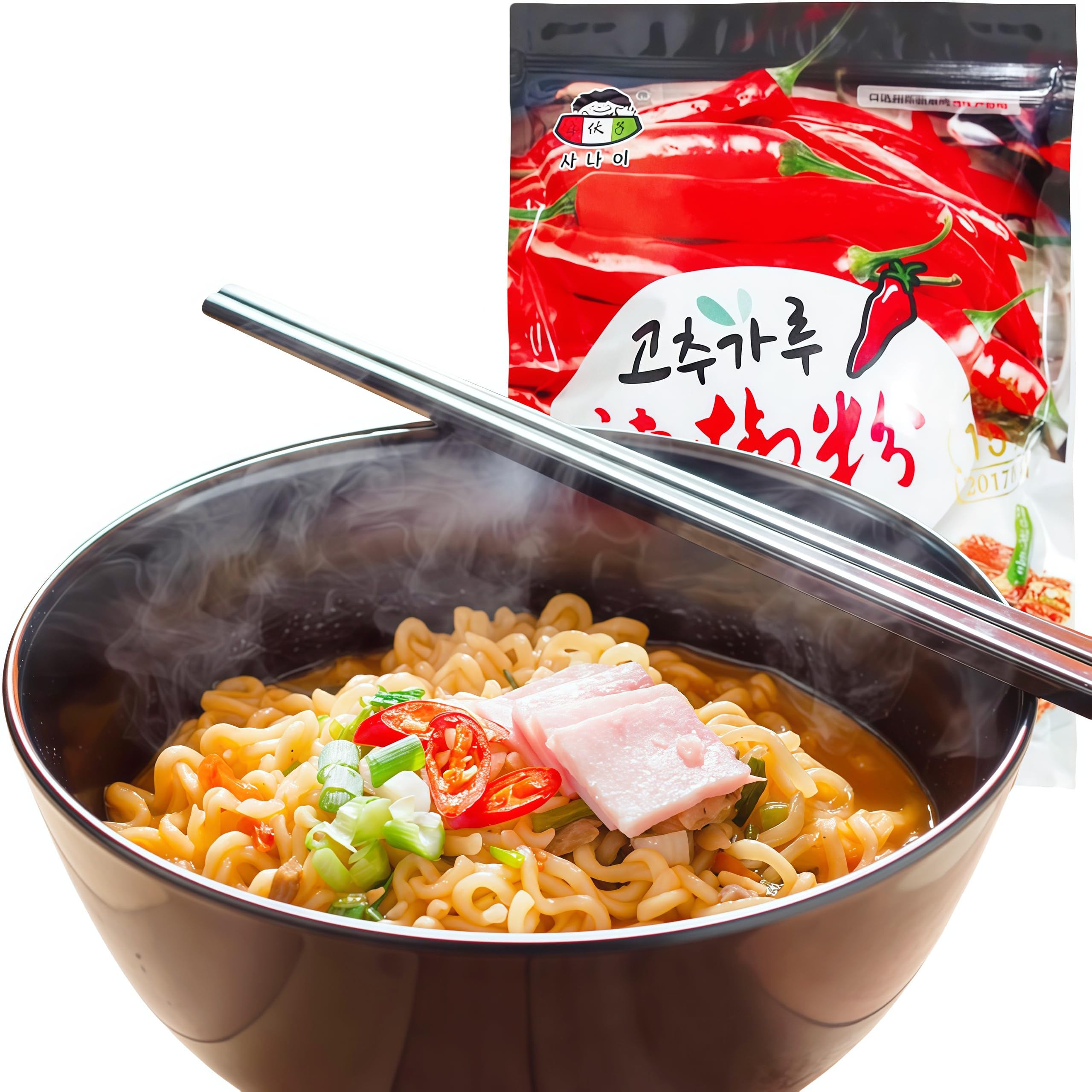 DAMAICHUHAI Chili Powder,Red Pepper Flakes,Spices and Seasonings,Korean Chili Powder, Moderately Spicy a nd More Delicious, Super Versatile Seasoning,500g/17 Oz. (coarse grains)