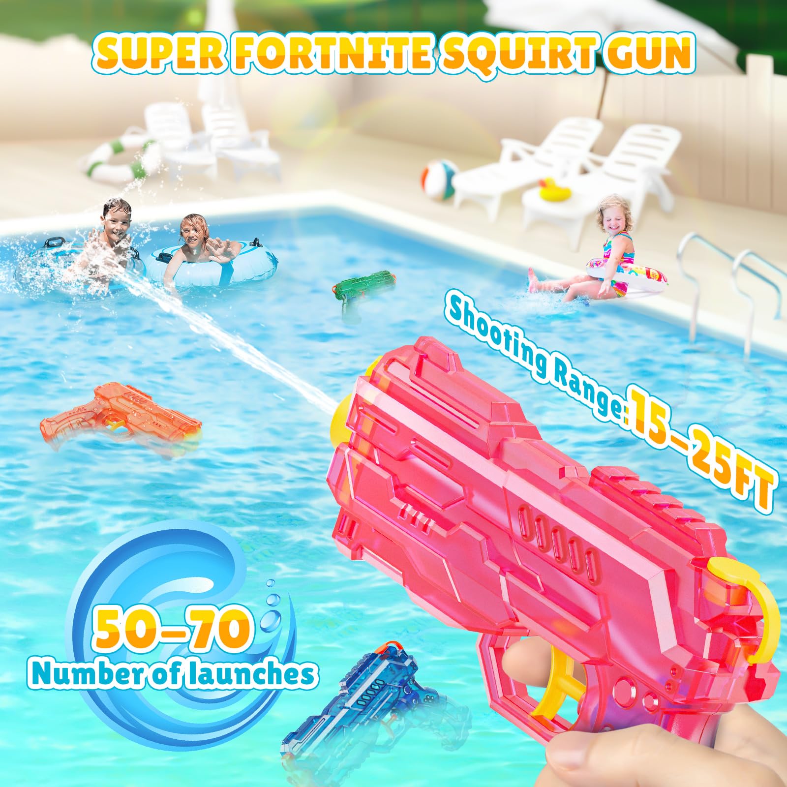 Pistola De Agua A Presion RV Pistolas De Agua, Piezas De Colores