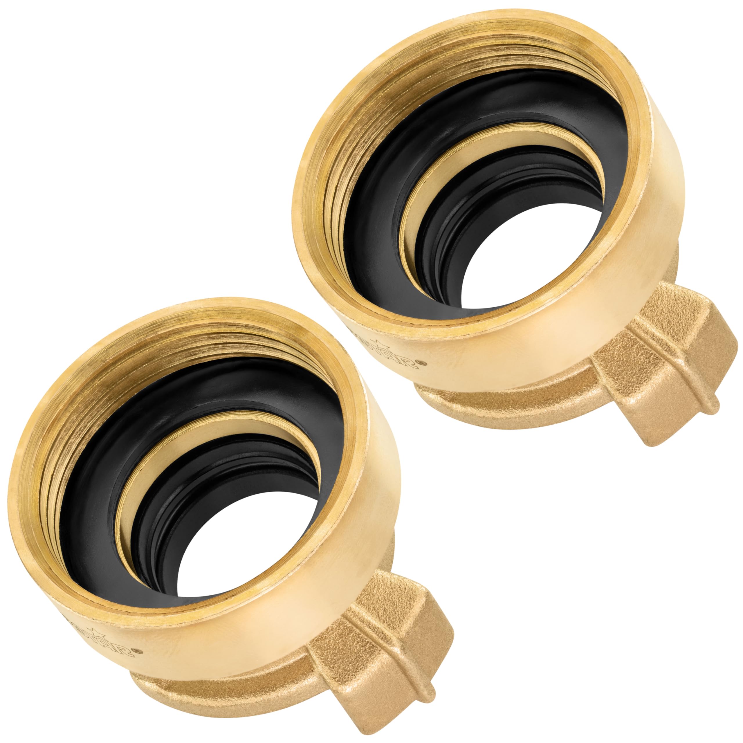 Poppstar 2X Brass Quick Coupling 1 1/4 inch Internal Thread