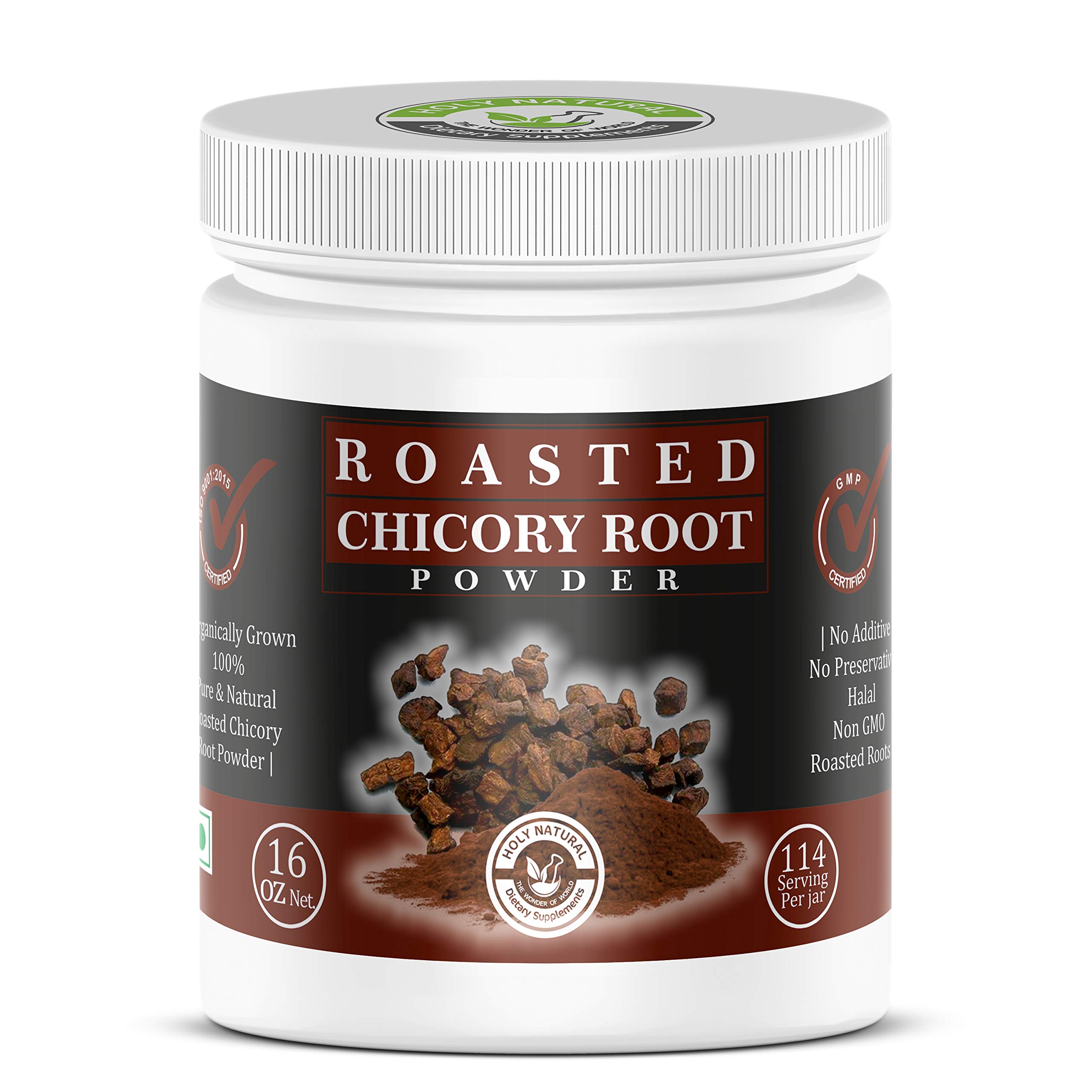 Holy Natural Roasted Chicory Root Powder (454gm), Coffee Substitute, Sugar-free, Caffeine Free, Improves sugar level, For Milkshake, Smoothies, Black Coffee, Cold Coffee, and Beverages.-image-48