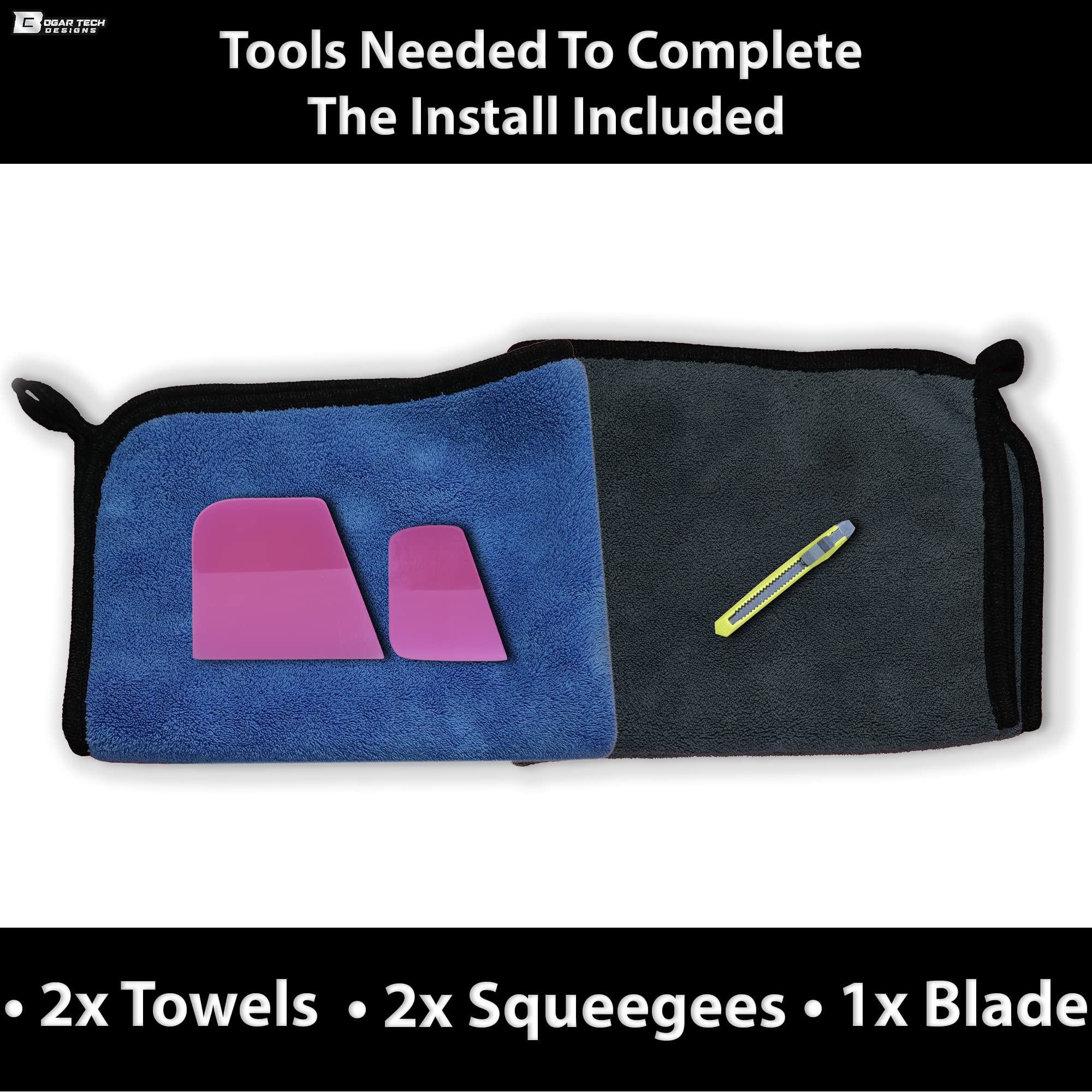 BOGAR TECH DESIGNS - ShieldMe Gloss Finish Paint Protection Film PPF Self Healing 7 Mil TPH Roll, Automotive Protection Clear Bra Sheet