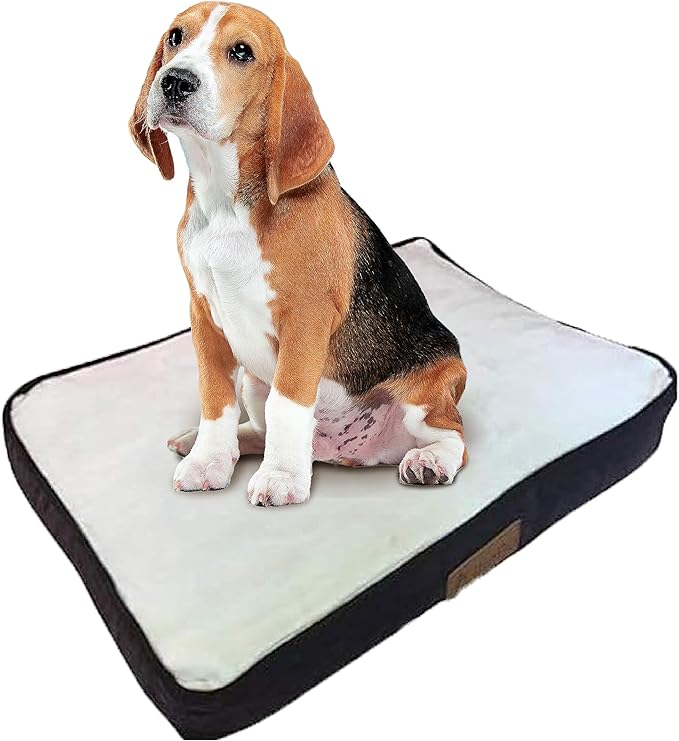 EllieBo Indoor Dog Beds Soft and Washable Dog Crate Mattress Corduroy