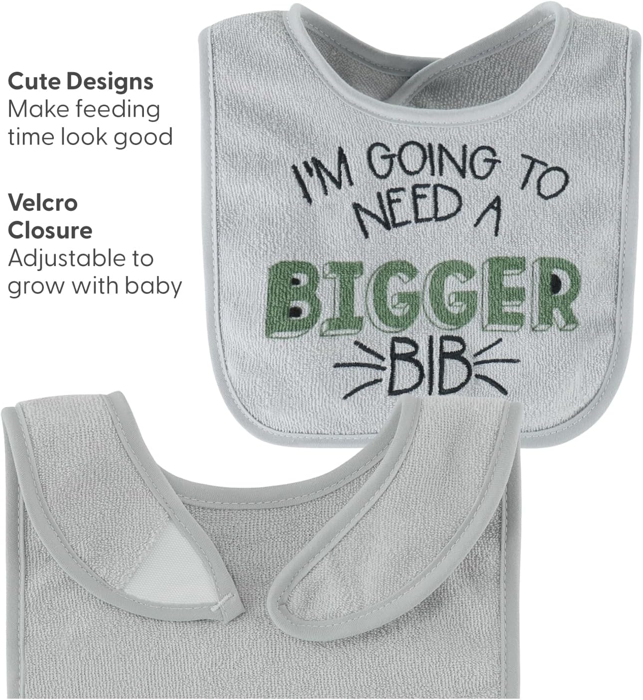 The Peanutshell Baby Boy Terry Bibs Set of 10-100% Cotton, Soft, Absorbent Baby Bibs, Toddler Boy Set, Newborn & Infant Bib - Dinosaur - Image 3