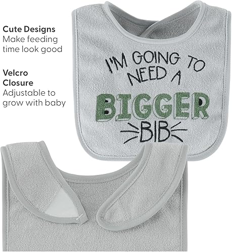 Miniatura 3 de The Peanutshell Juego de baberos de felpa para bebé, 10-100% algodón, suaves y absorbentes, baberos para bebé, bebé para recién nacido y bebé