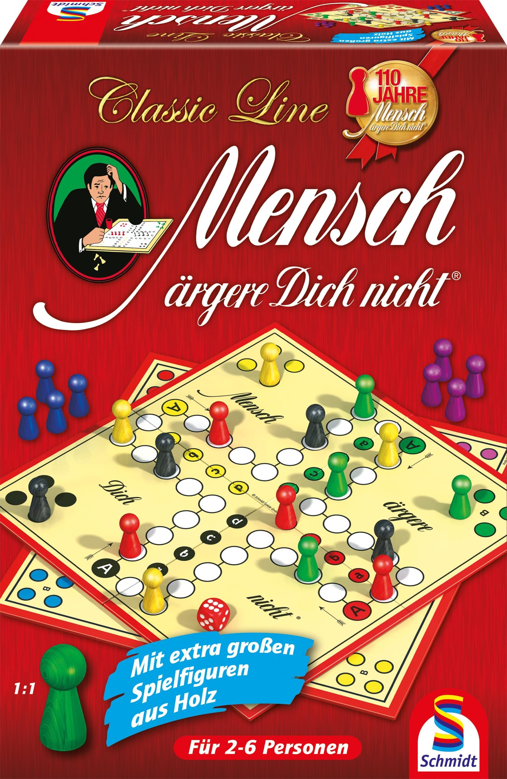 Schmidt Spiele 49085 "Classic Line - Mensch aergere Dich nicht Family Game
