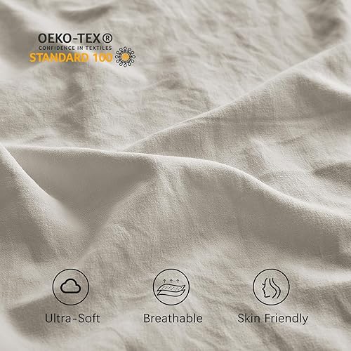 Miniatura 2 de MILDLY Funda de almohada súper suave  Fundas de almohada ligeras de microfibra lavada, tamaño Queen, 2 unidades, fácil cuidado y resistente a la