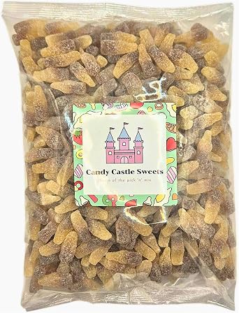 Fizzy Mini Cola Bottles Gummy Sweets 1kg Share Bag Halal Cola Flavour