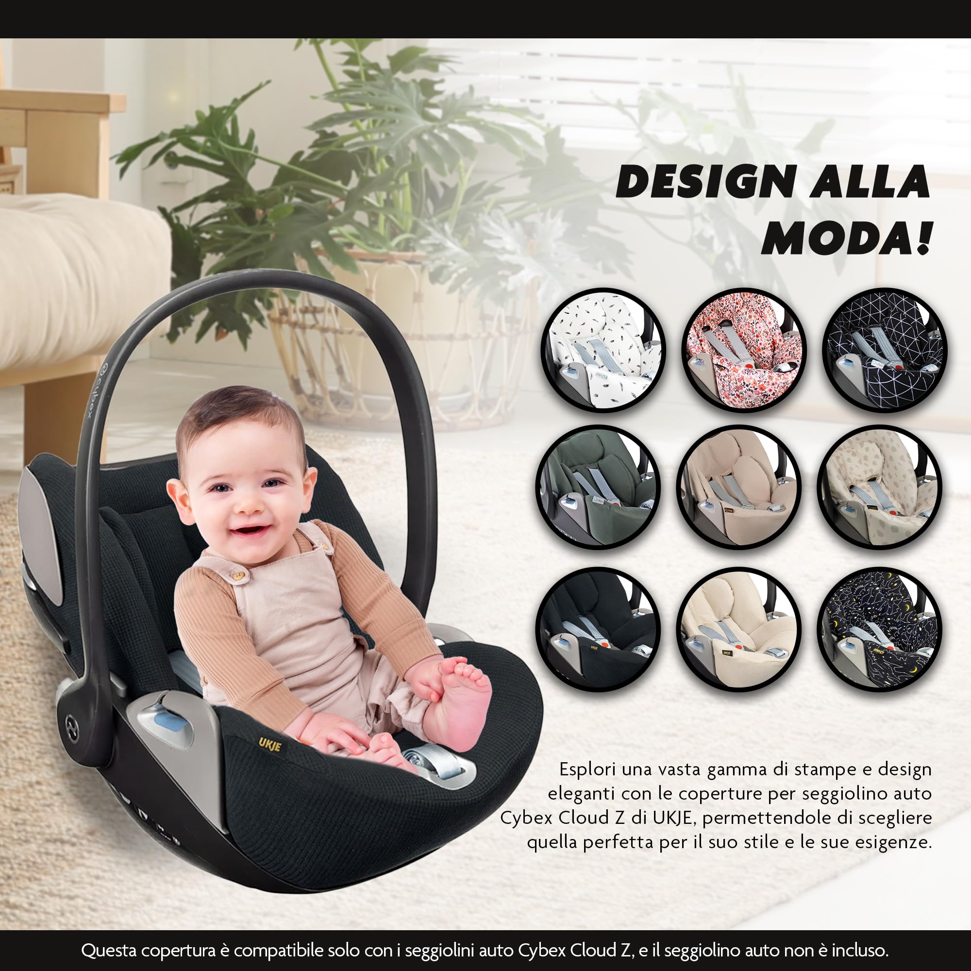 Ukje Hoes Voor Cybex Sirona | Beige | De Gele Flamingo