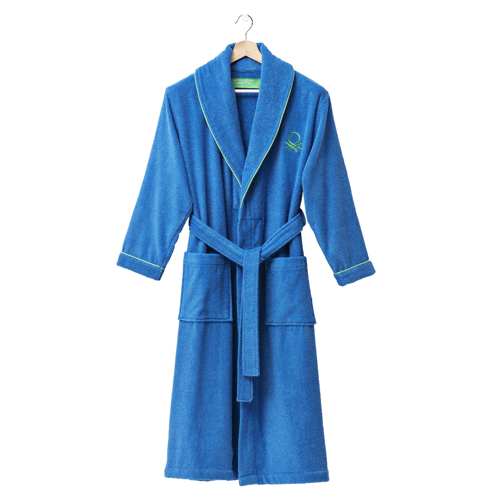 Albornoz M/L 360GSM 100% Algodón color Azul Rainbow Benetton