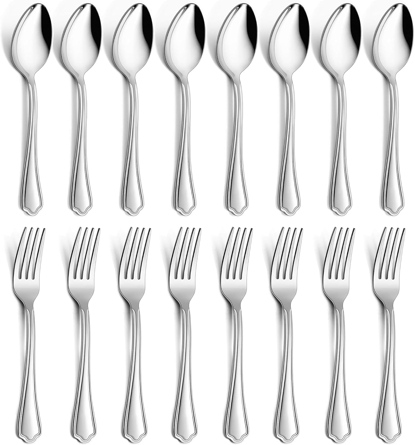 16Piece Spoons and forks Set, Efar Stainless Steel
